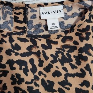 Leopard blouse